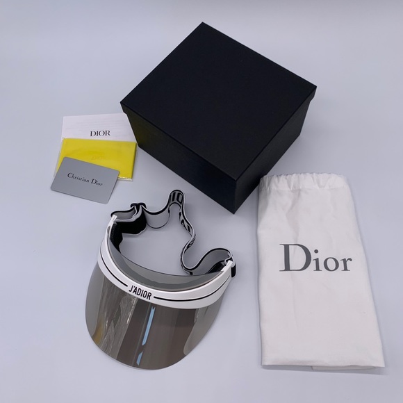 New Dior Visor DiorCLUB1 CLUB1_ECG06 MILK/GRAY - Picture 8 of 8